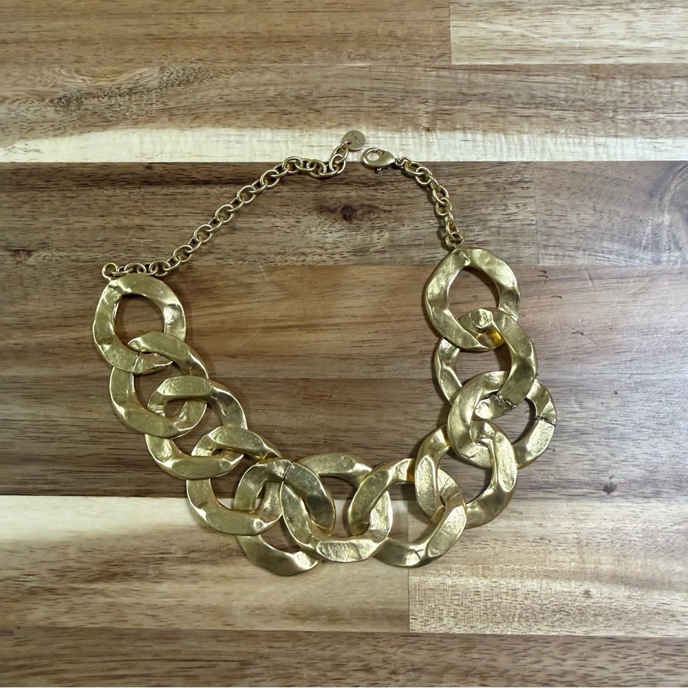 Cult Gaia Dulce Choker Chain Link Hammered Metal Necklace NEW in box $298 MSRP - Picture 6 of 6